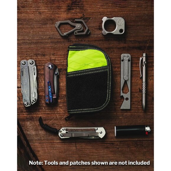 VE10 EDC Pouch Small Pocket Tool Pouch with 10 Compartments, Men's Pocket Organi - Picture 9 of 10